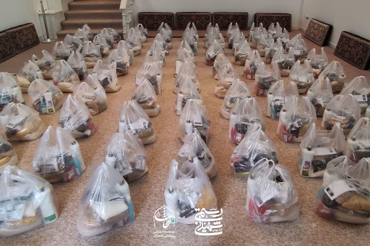 گزارش تصویری | تهیه و توزیع ۱۱۰ بسته معیشتی به مناسبت عید مبعث